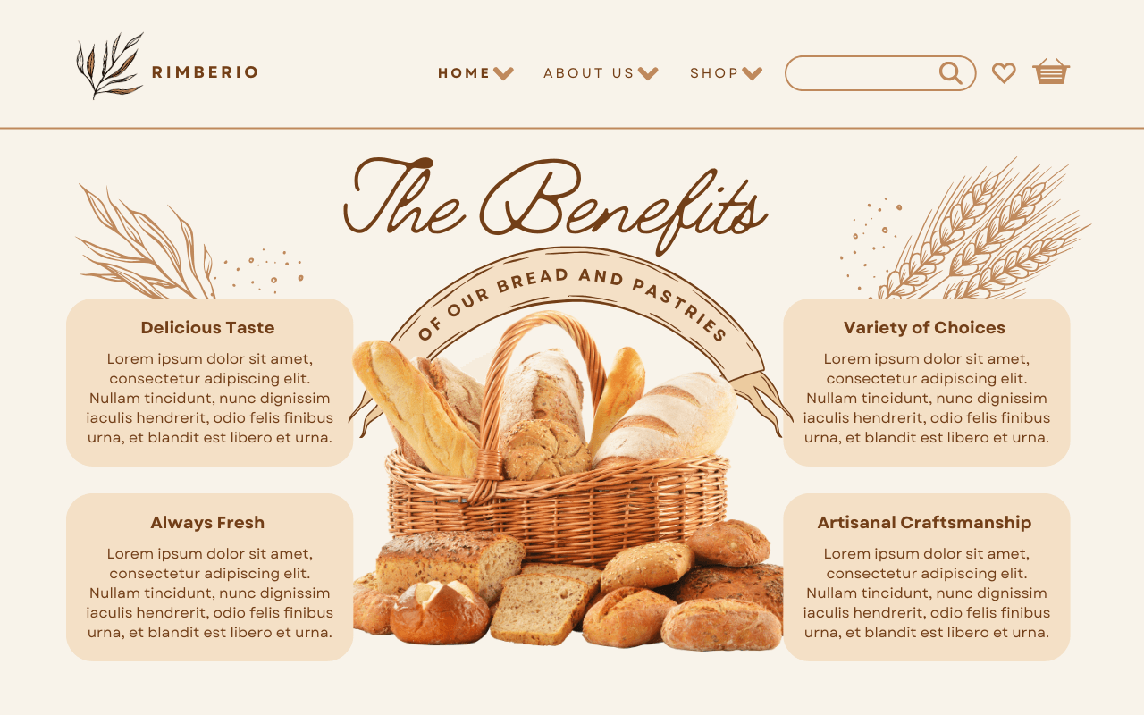 Website Design Services for Bakery Business