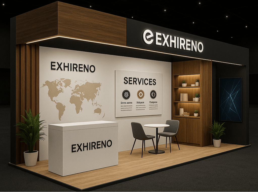 Exhireno website design by TREEY